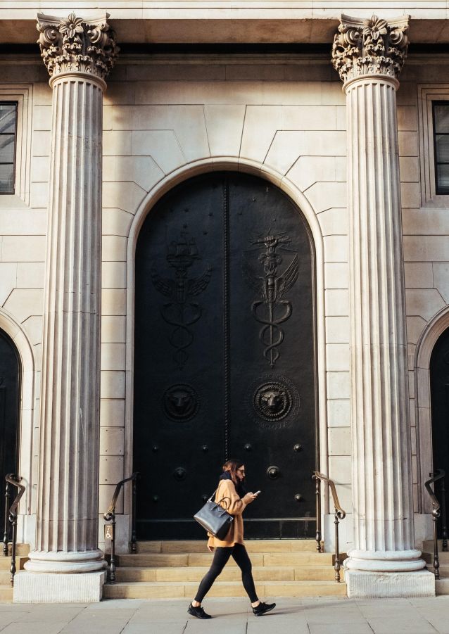 Front doors of a bank and financial institutions - financial institutions insurance
