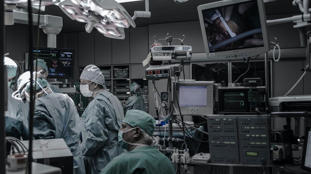 Surgeons in a room