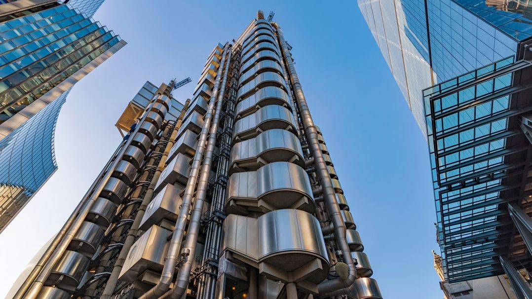 Lloyd's of London building with clear sky
